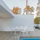 Cadeira Empilhável em Alumínio e Têxtil para Jardim, Design Moderno - Franz Viadurini