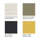 Cadeira Empilhável em Cinza com Assento em Tecido Made in Italy, 2 Peças - Oslo Viadurini