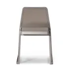 Cadeira empilhável de madeira com assento de veludo fabricada na Itália, 2 peças - Leipzig Viadurini