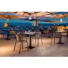 Cadeira empilhável de metal para exterior, fabricada na Itália, 4 peças - Verna Viadurini