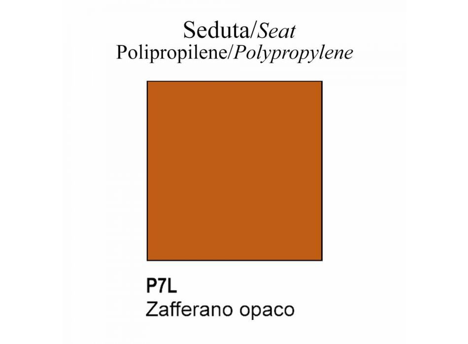 Cadeira Empilhável em Polipropileno e Metal Fabricado na Itália - Connubia Yo Viadurini