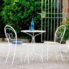 Cadeira empilhável para exterior em metal fabricada na Itália, 2 peças - Autoridade Viadurini