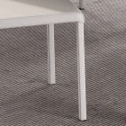 Cadeira Mayer em couro ecológico branco Viadurini