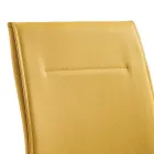 Cadeira de sala de jantar de couro sintético com design moderno e elegante - Granger Viadurini