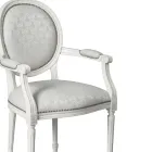 Cadeira de faia acolchoada com espuma de borracha fabricada na Itália - Occhio Viadurini