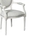 Cadeira de faia acolchoada com espuma de borracha fabricada na Itália - Occhio Viadurini