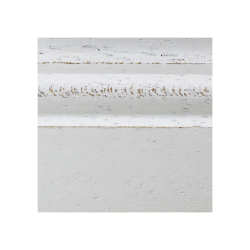 Cadeira em Madeira Colhida Branca e Tecido Bege Juma Fabricado na Itália - Diamante Viadurini