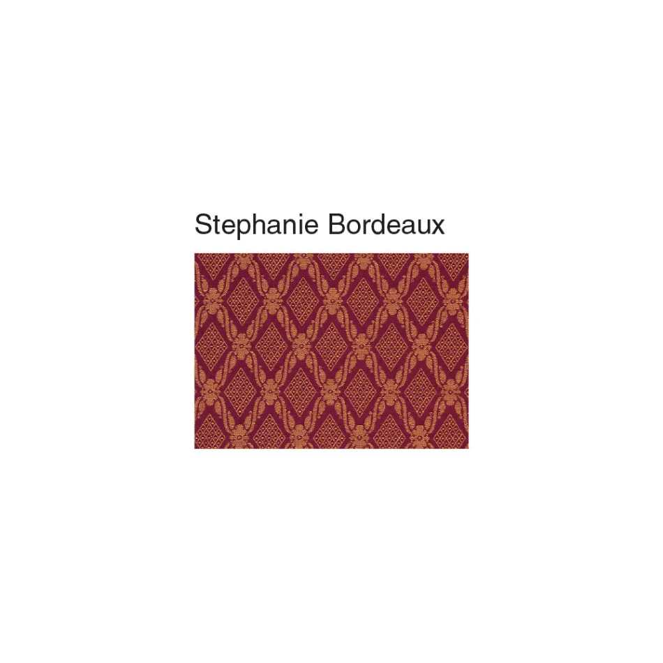 Cadeira em Madeira e Tecido Design Clássico Encosto Cruzado - Debussy Viadurini