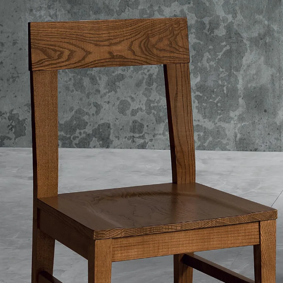 Cadeira em Masello Beech Wood Kitchen Design Made in Italy - Sofia Viadurini