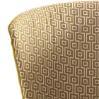 Cadeira estofada de madeira maciça Modern Grilli York made in Italy, 2 pedaços Viadurini