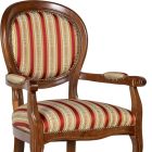 Cadeira em Madeira Maciça de Faia com Acabamento em Nogueira Patinada Fabricado na Itália - Granada Viadurini