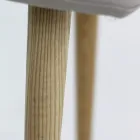 Cadeira Viola de design moderno, estofamento em couro ecológico e pernas de madeira Viadurini