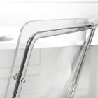 Cadeira em acrílico transparente e ferro fabricado na Itália 2 peças - Charlotte Viadurini