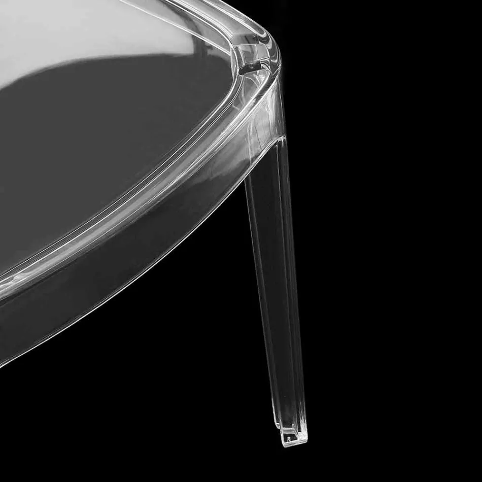 Cadeira de policarbonato transparente, design moderno - Yanis Viadurini