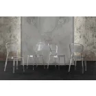 Cadeira de policarbonato transparente, design moderno - Yanis Viadurini