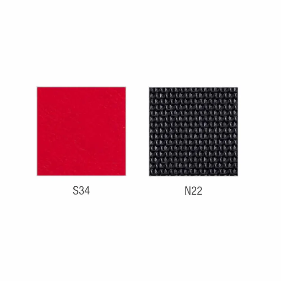 Mina cadeira de couro semidirecional e operativa fabricada na Itália Viadurini