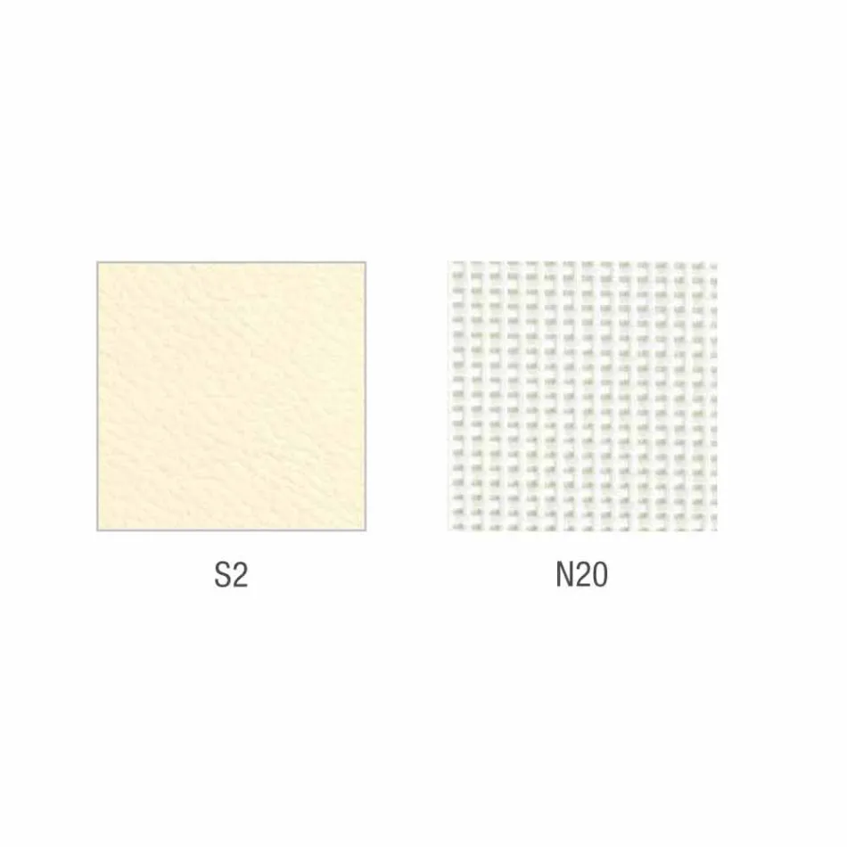 Mina cadeira de couro semidirecional e operativa fabricada na Itália Viadurini