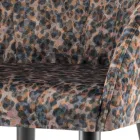 Cadeira de Tecido com Estrutura de Aço Made in Italy 4 Peças - Tagata Viadurini