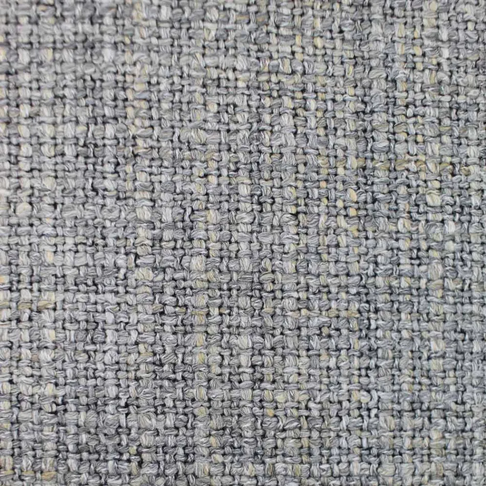 Cadeira de tecido com estrutura luxuosa de metal preto feito na Itália - cacau Viadurini