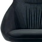 Cadeira em Veludo e Aço Lacado RAL Made in Italy 4 Peças - Mariapina Viadurini