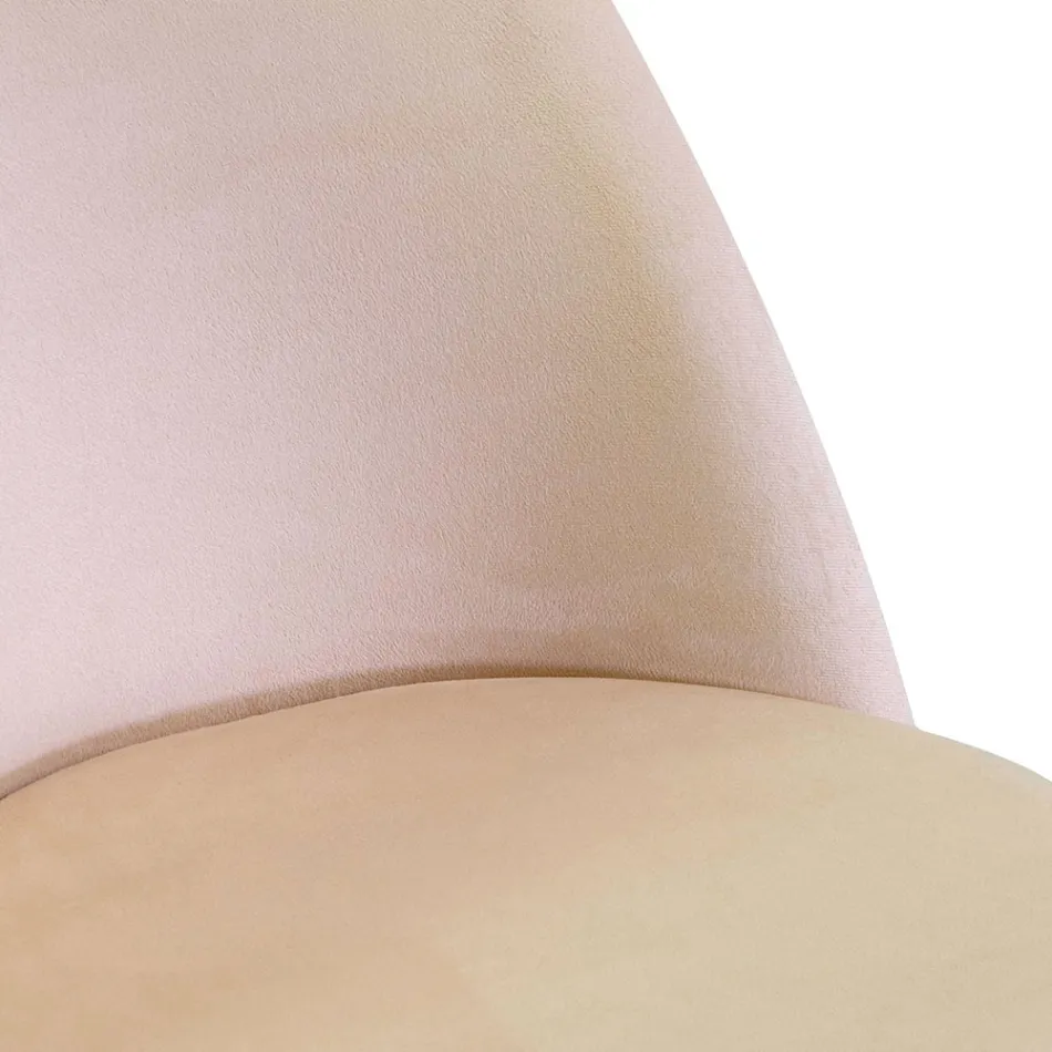 Cadeira de veludo e estrutura metálica em diferentes acabamentos - Penna Viadurini