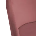 Cadeira de veludo e estrutura metálica em diferentes acabamentos - Penna Viadurini