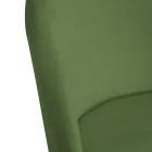 Cadeira de veludo e estrutura metálica em diferentes acabamentos - Penna Viadurini