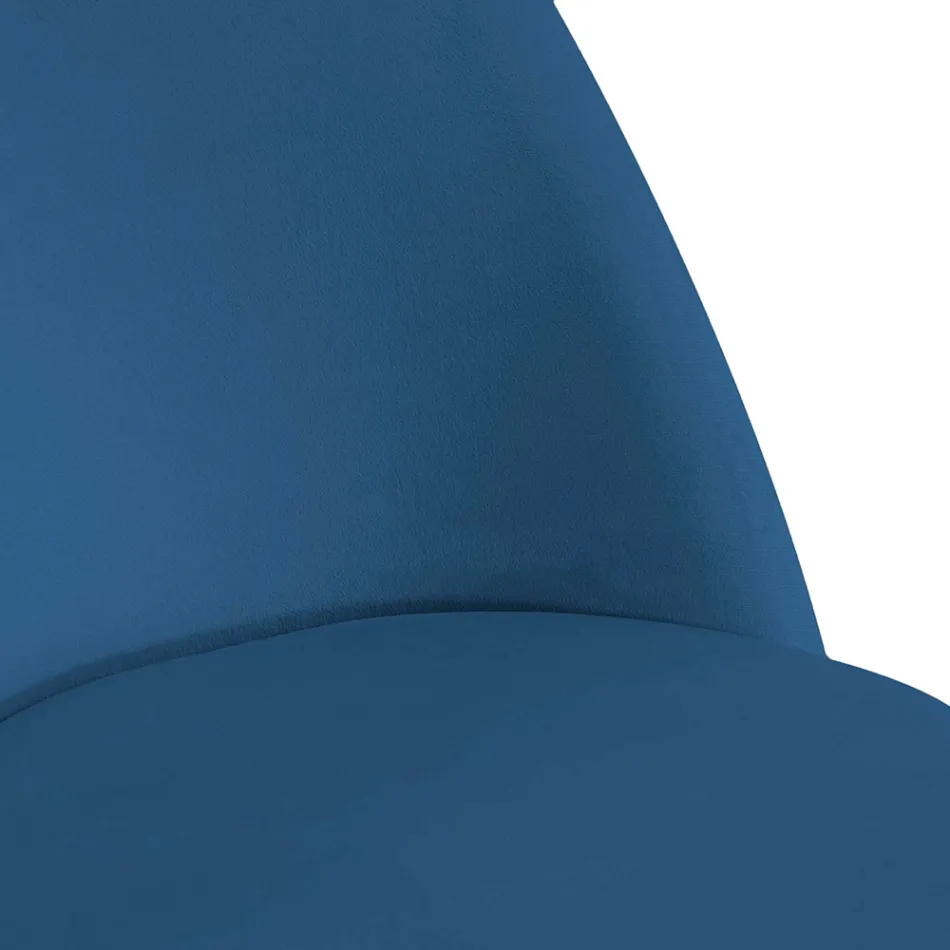 Cadeira de veludo e estrutura metálica em diferentes acabamentos - Penna Viadurini