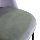 Cadeira de veludo e estrutura metálica em diferentes acabamentos - Penna Viadurini