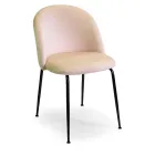 Cadeira de veludo e estrutura metálica em diferentes acabamentos - Penna Viadurini