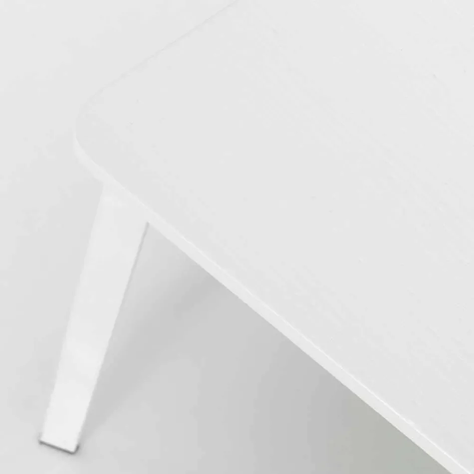 Cadeira de design moderno em madeira e metal, Elmas, 4 pedaços Viadurini