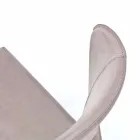 Cadeira moderna totalmente coberta de imitação de couro, Accadia, 4 pedaços Viadurini