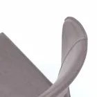 Cadeira moderna totalmente coberta de imitação de couro, Accadia, 4 pedaços Viadurini