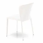 Cadeira moderna totalmente coberta de imitação de couro, Accadia, 4 pedaços Viadurini