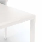 Cadeira moderna totalmente coberta de imitação de couro, Accadia, 4 pedaços Viadurini