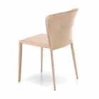 Cadeira moderna totalmente coberta de imitação de couro, Accadia, 4 pedaços Viadurini