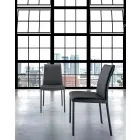 Cadeira moderna acolchoada e estofada fabricada na Itália - Monnalisa Viadurini