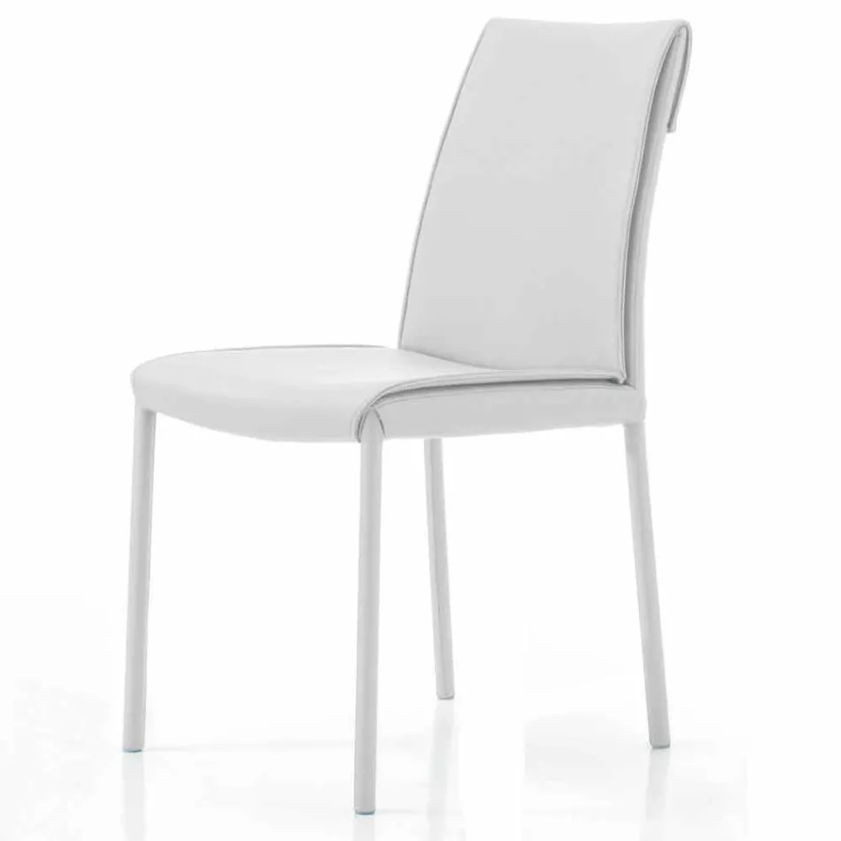 Cadeira moderna acolchoada e estofada fabricada na Itália - Monnalisa Viadurini