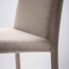 Cadeira moderna de couro ecológico feita na Itália, Gazzola Viadurini