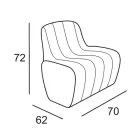 Cadeira Bright Garden em Polietileno com LED Made in Italy - Galatea Viadurini