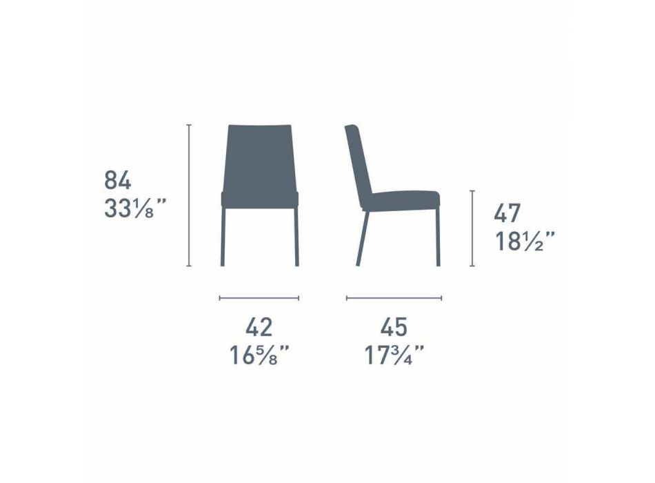 Cadeira moderna com assento intercambiável em madeira de carvalho fabricada na Itália - Ace Viadurini