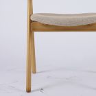 Cadeira moderna para sala em diferentes tecidos com revestimento de madeira - Wolter Viadurini