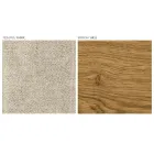 Cadeira moderna para sala em diferentes tecidos com revestimento de madeira - Wolter Viadurini