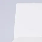 Cadeira moderna para sala em couro ecológico e metal fabricada na Itália - Reka Viadurini