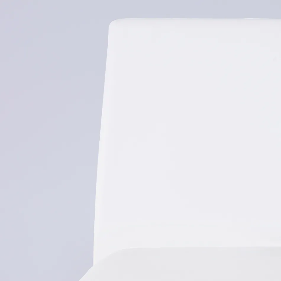 Cadeira moderna para sala em couro ecológico e metal fabricada na Itália - Reka Viadurini