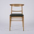 Cadeira moderna para sala em tecido e madeira maciça Made in Italy - Wilma