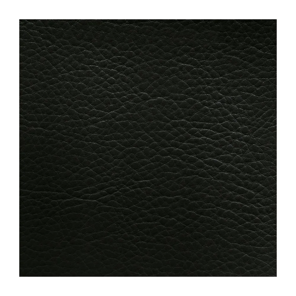 Cadeira moderna para área de estar em couro ecológico e metal fabricada na Itália - Michaela Viadurini