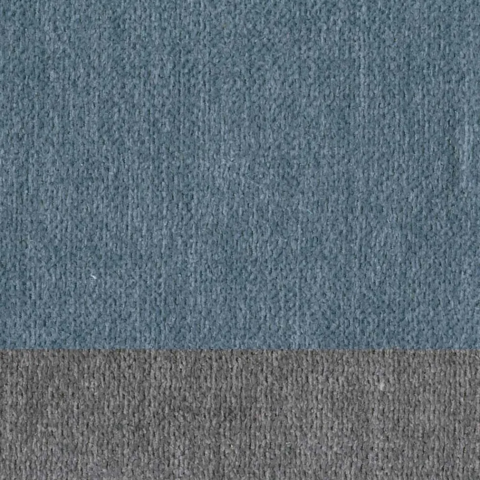 Cadeira Moderna de Design Elegante em Tecido com Borda e Madeira - Scarat Viadurini