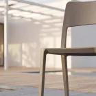Cadeira moderna empilhável em polipropileno para uso interno e externo - Vermeer Viadurini