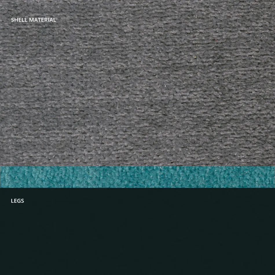 Cadeira moderna em tecido e pernas triangulares fabricada na Itália, Oriella Viadurini